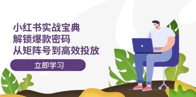 小红书实战宝典：解锁爆款密码，从矩阵号到高效投放-智宝网创