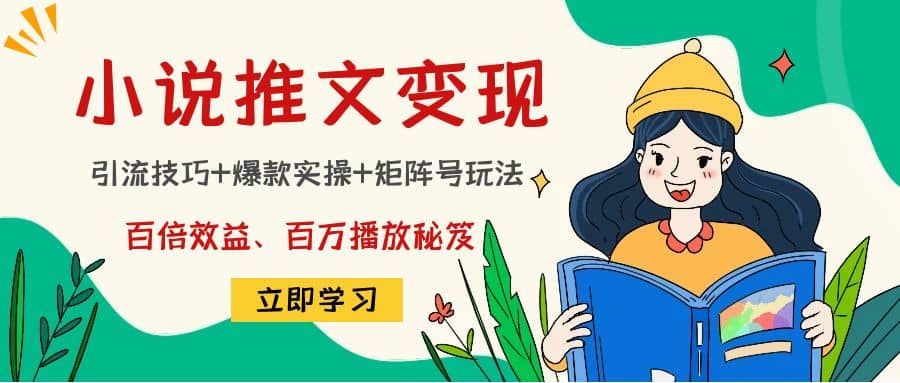 小说推文训练营-智宝网创