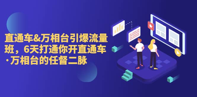 直通车+万相台引爆流量班，6天打通你开直通车·万相台的任督 二脉-智宝网创