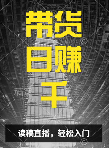 视频号技术直播带货， 会读稿就行，小白日入1000+-智宝网创