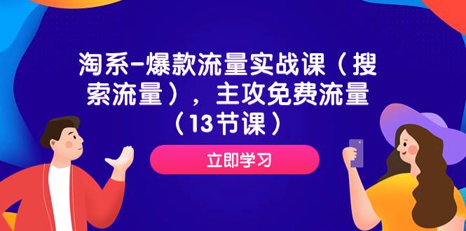 淘系-爆款流量实战课（搜索流量），主攻免费流量（13节课）-智宝网创