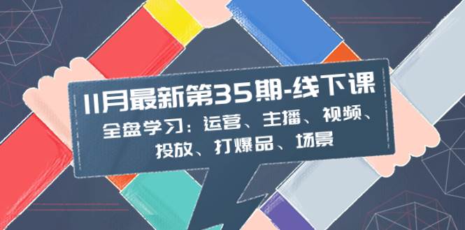 11月最新-35期-线下课：全盘学习：运营、主播、视频、投放、打爆品、场景-智宝网创