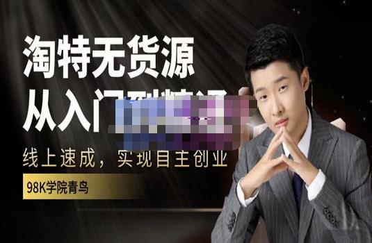 98k学院的淘特无货源线上速成课，从入门到精通，让你最小投入，最高回报-智宝网创