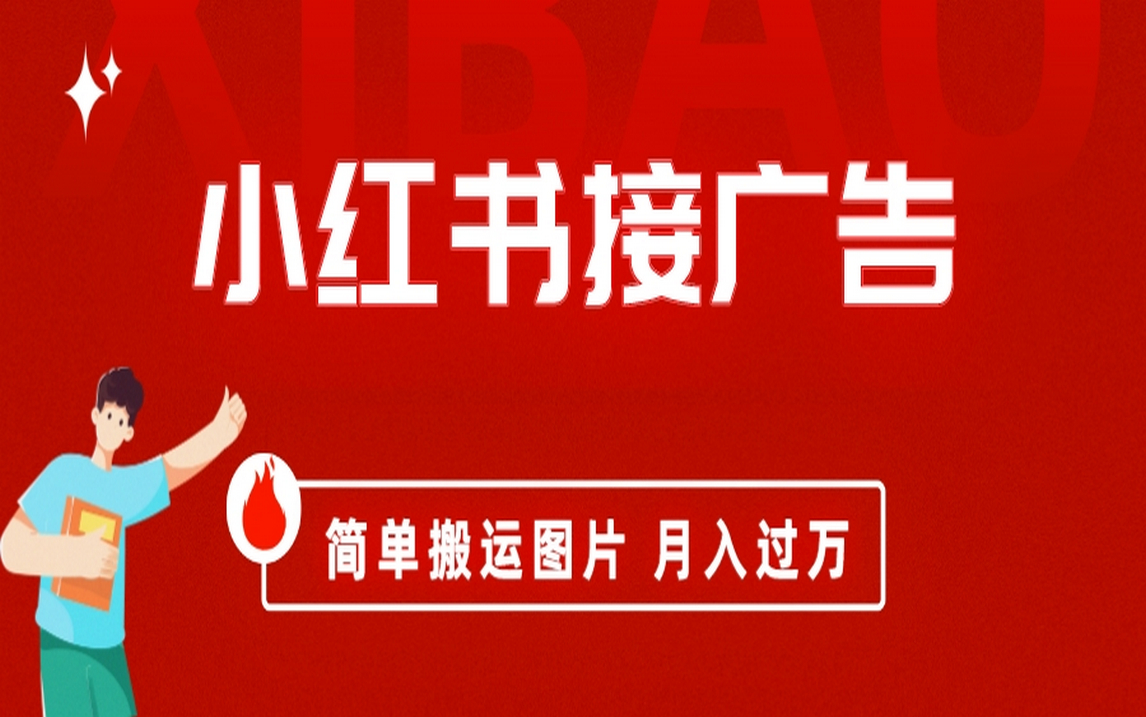 小红书接广告月入过万，简单搬运图片，新手小白快速上手-智宝网创