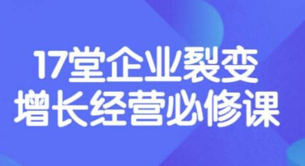 《盈利增长17堂必修课》企业裂变增长的经营智慧，带你了解增长的本质-智宝网创