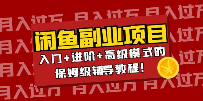 月入过万闲鱼副业项目：入门+进阶+高级模式的保姆级辅导教程-智宝网创