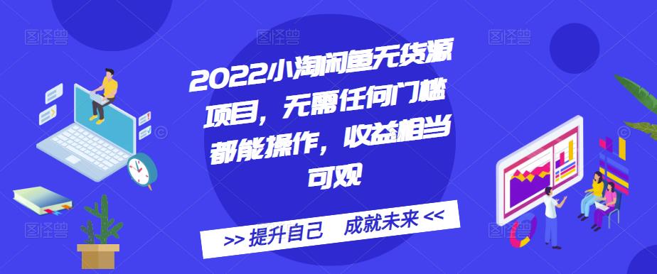 2022小淘闲鱼无货源项目，无需任何门槛都能操作，收益相当可观-智宝网创