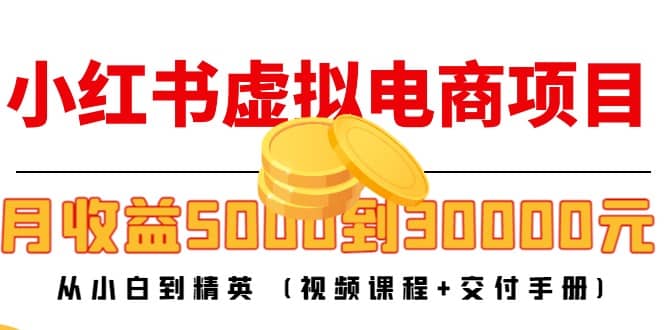 小红书虚拟电商项目：从小白到精英 (视频课程+交付手册)-智宝网创