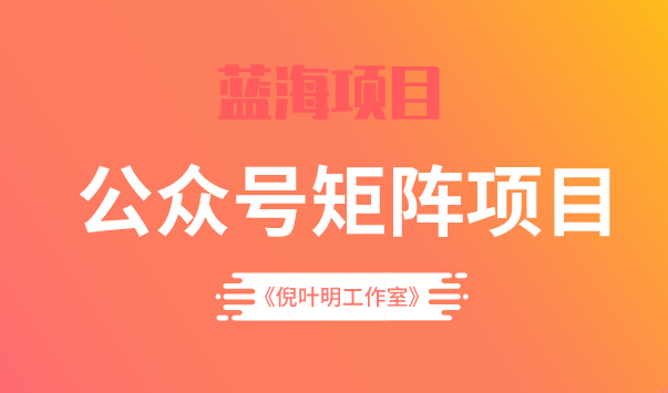 蓝海公众号矩阵项目训练营，0粉冷启动，公众号矩阵账号粉丝突破30w-智宝网创
