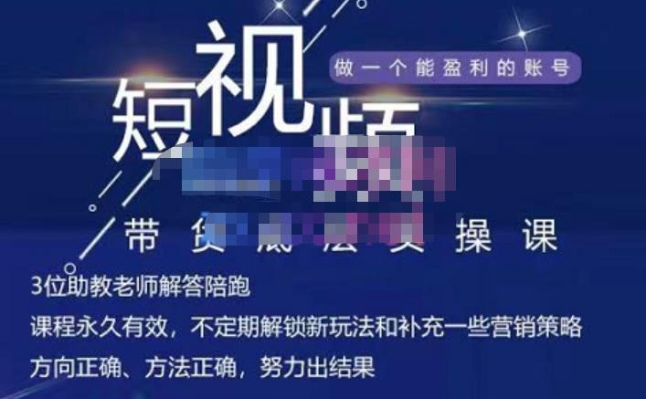 吴Sir·短视频带货底层实操课，教你如何选爆品、了解获短视频流量密码，正确起号-智宝网创