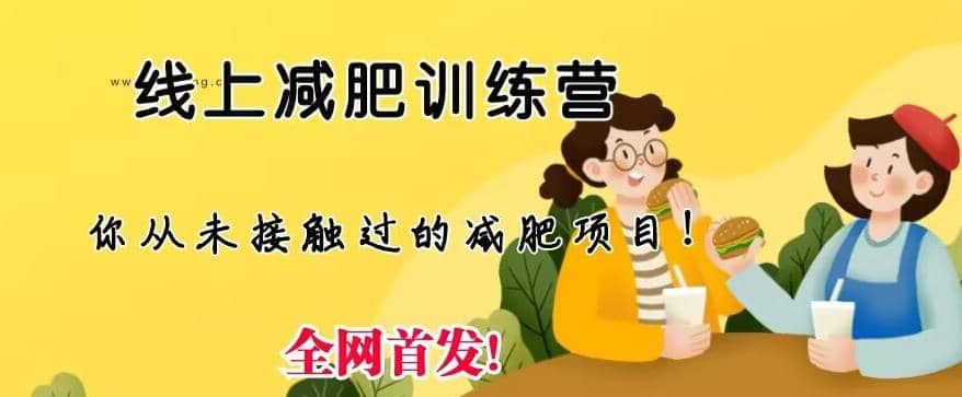 线上减肥训练营，足不出户，仅靠拉几个社群，发几条朋友圈，就可以月实现入五位【揭秘】-智宝网创