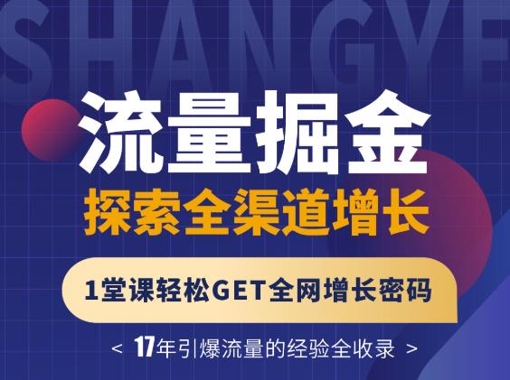 张琦流量掘金探索全渠道增长，1堂课轻松GET全网增长密码-智宝网创