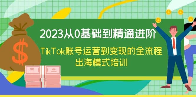 2023从0基础到精通进阶，TikTok账号运营到变现的全流程出海模式培训-智宝网创