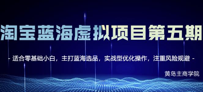 淘宝虚拟无货源3.0+4.0+5.0，适合零基础小白，主打蓝海选品，实战型优化操作-智宝网创