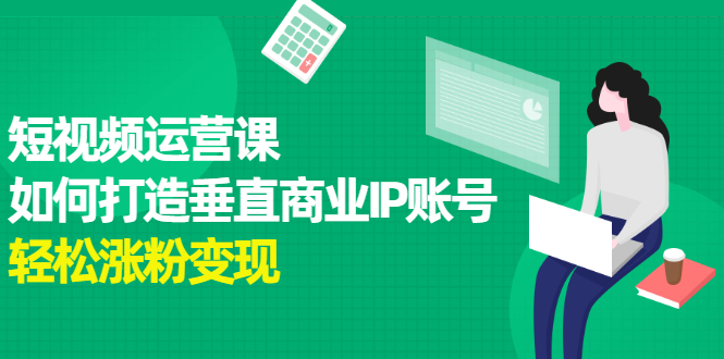短视频运营课，如何打造垂直商业IP账号-智宝网创