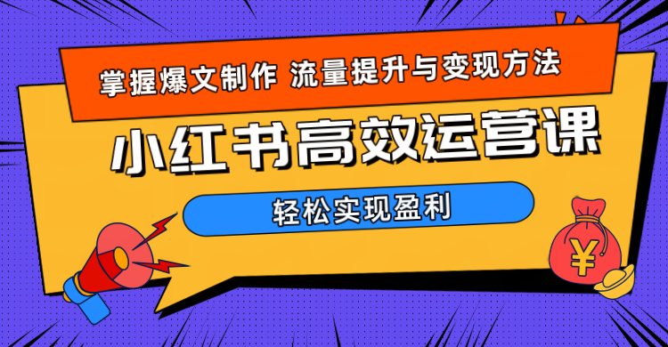 价值980小红书运营操作指南-智宝网创