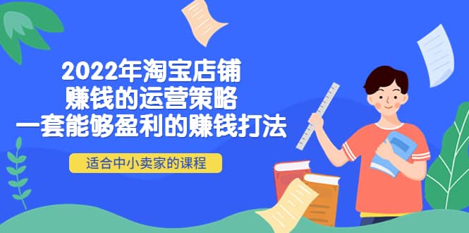 2022年淘宝店铺赚钱的运营策略：一套能够盈利的赚钱打法，适合中小卖家-智宝网创