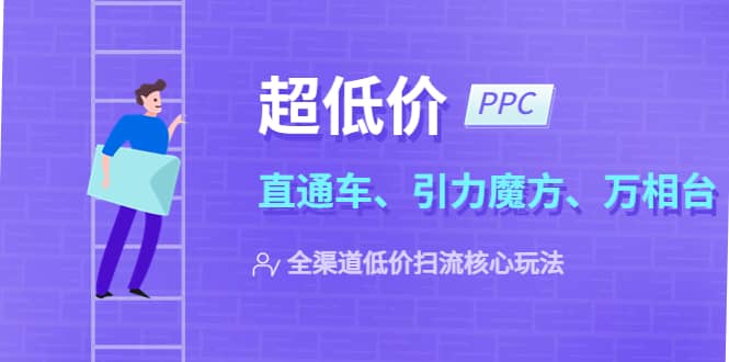 2023超低价·ppc—“直通车、引力魔方、万相台”全渠道·低价扫流核心玩法-智宝网创