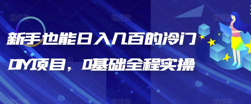 新手也能日入几百的冷门DIY项目，0基础全程实操【揭秘】-智宝网创