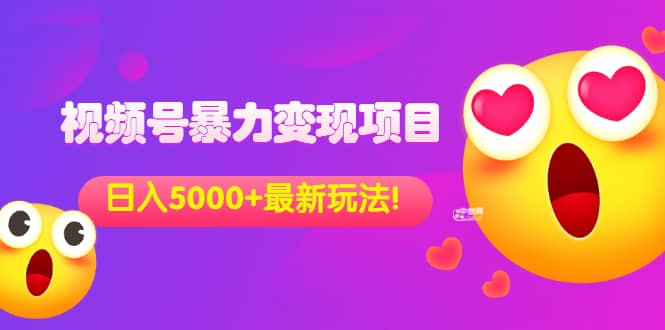 外面收费699的视频号暴力变现项目，日入5000+，简单易操作当天见效果-智宝网创
