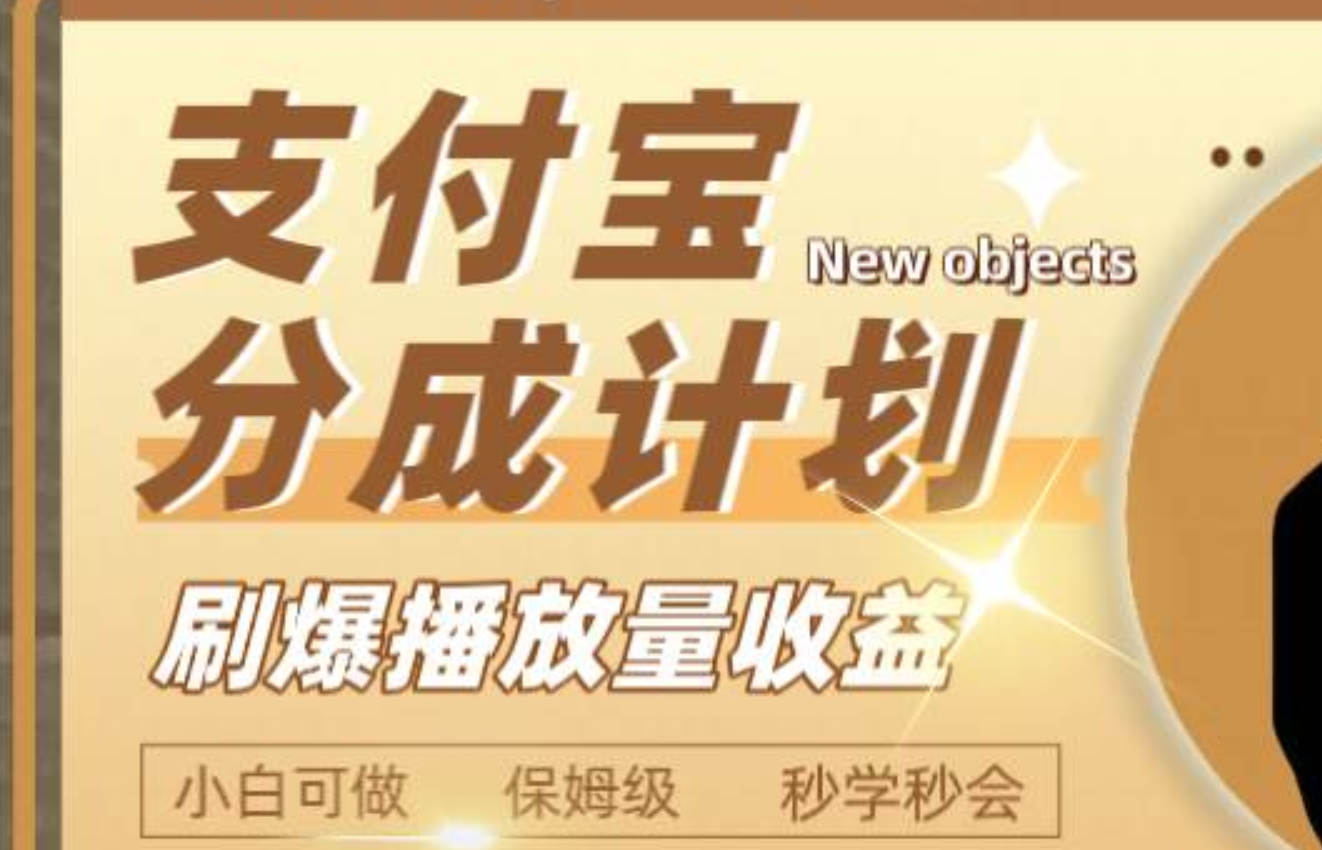 日入2000+的支付宝分成计划，刷爆播放量收益-智宝网创