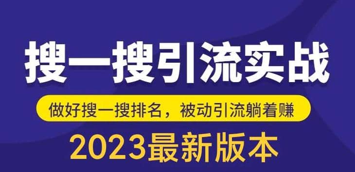 外面收费980的最新公众号搜一搜引流实训课，日引200+-智宝网创