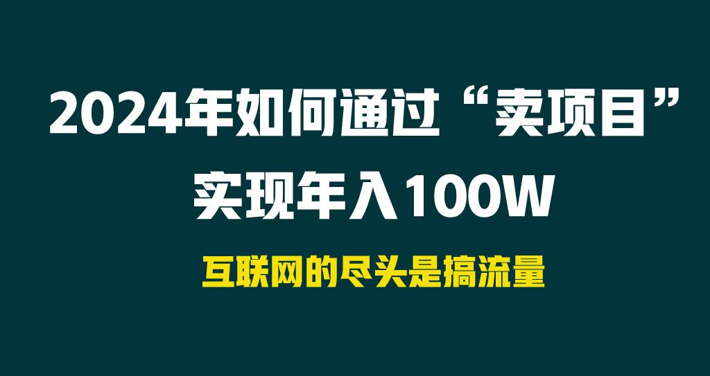 2024年如何通过“卖项目”实现年入100W-智宝网创