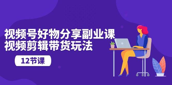 视频号好物分享副业课，视频剪辑带货玩法（12节课）-智宝网创
