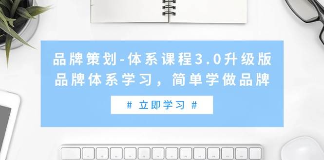 品牌策划-体系课程3.0升级版，品牌体系学习，简单学做品牌（高清无水印）-智宝网创
