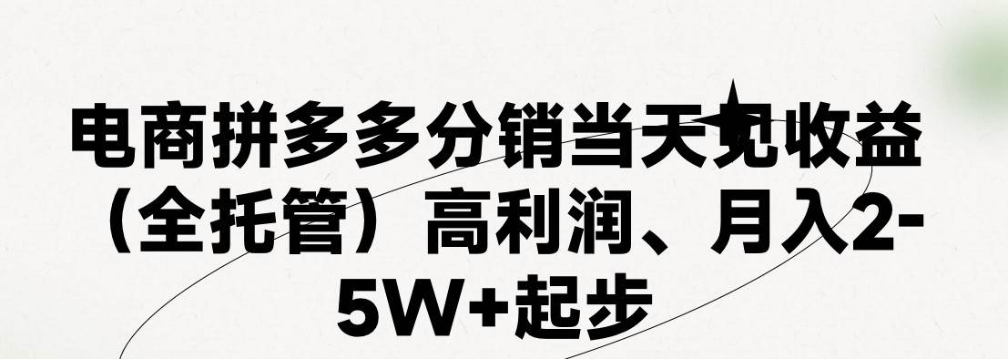 最新拼多多模式日入4K+两天销量过百单，无学费、 老运营代操作、小白福…-智宝网创