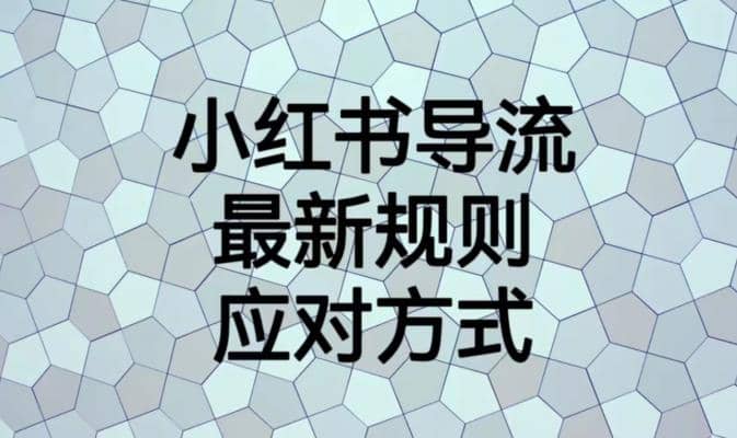 小红书导流最新规则应对方式【揭秘】-智宝网创
