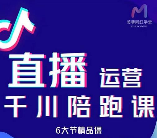 美尊-抖音直播运营千川系统课：直播​运营规划、起号、主播培养、千川投放等-智宝网创