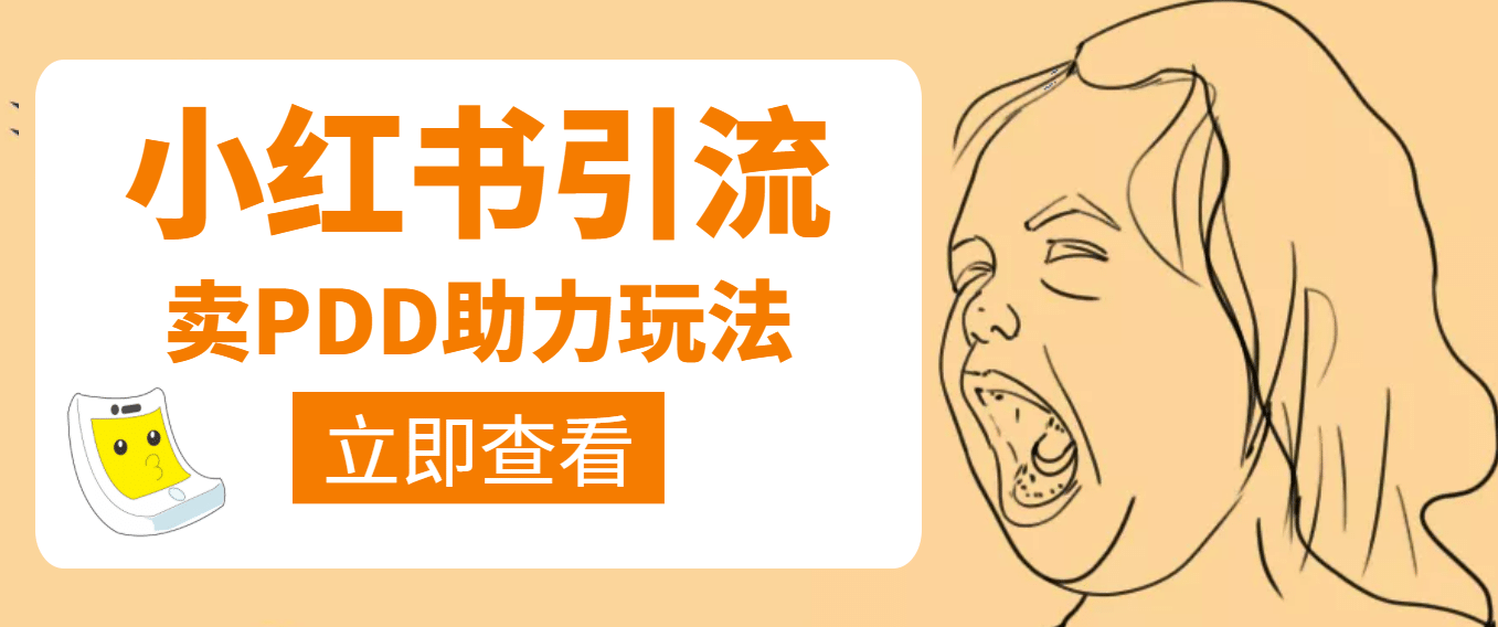 利用小红书卖拼多多助力-智宝网创