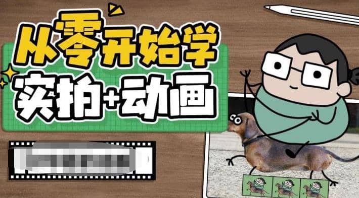 从零开始学实拍加动画，实拍加动画创意教程（49节视频课）-智宝网创