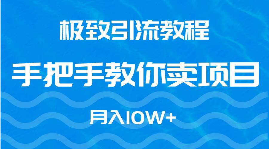 极致引流教程，手把手教你卖项目，月入10W+-智宝网创
