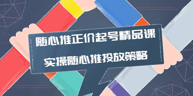 随心推正价起号精品课，实操随心推投放策略（5节课-价值298）-智宝网创