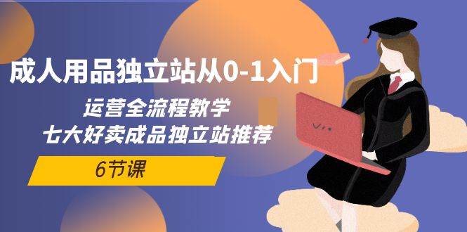 成人用品独立站从0-1入门，运营全流程教学，七大好卖成品独立站推荐-6节课-智宝网创
