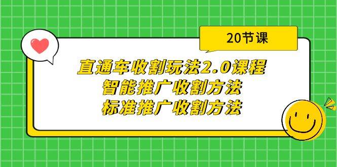直通车收割玩法2.0课程：智能推广收割方法+标准推广收割方法（20节课）-智宝网创