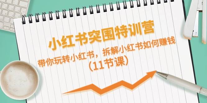小红书突围特训营，带你玩转小红书，拆解小红书如何赚钱（11节课）-智宝网创