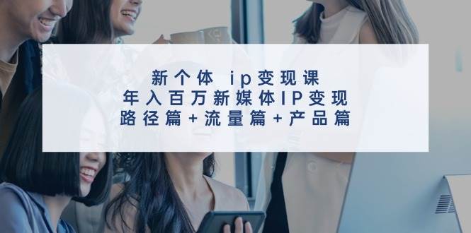 新个体 ip变现课，年入百万新媒体IP变现，路径篇+流量篇+产品篇-智宝网创
