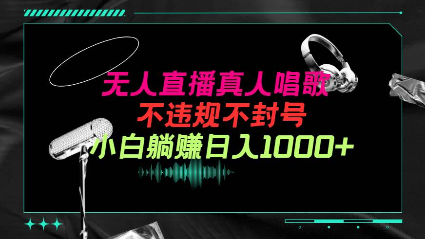 抖音24小时无人直播音乐，不违规，不封号纯撸音浪，小白实操当天日入1000+-智宝网创