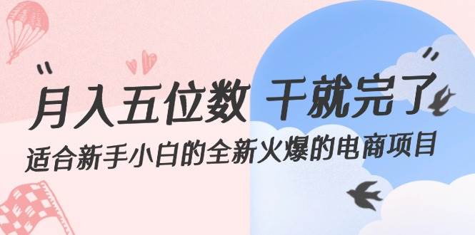 月入五位数 干就完了 适合新手小白的全新火爆的电商项目-智宝网创