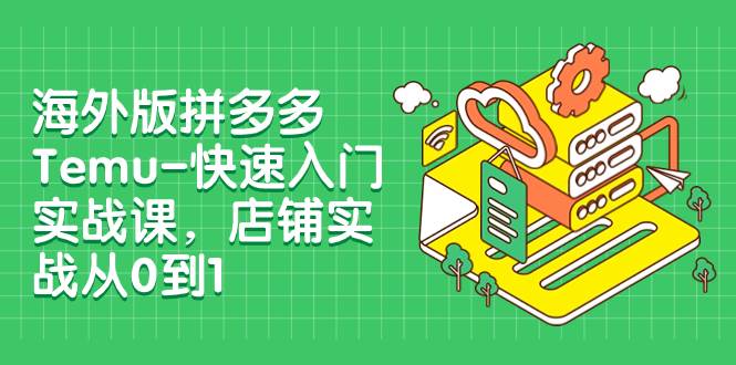 海外版拼多多Temu-快速入门实战课，店铺实战从0到1（12节课）-智宝网创