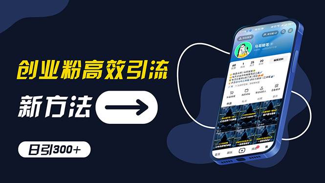 创业粉高效引流，抖音工具号玩法，日引300+，不要成为学习高手，要成为…-智宝网创