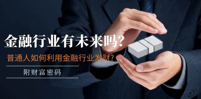 某付费文章：金融行业有未来吗？普通人如何利用金融行业发财?(附财富密码)-智宝网创