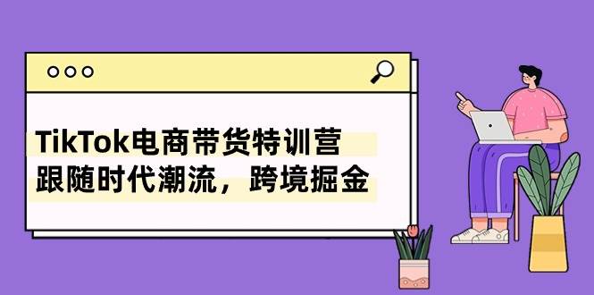 TikTok电商带货特训营，跟随时代潮流，跨境掘金（8节课）-智宝网创