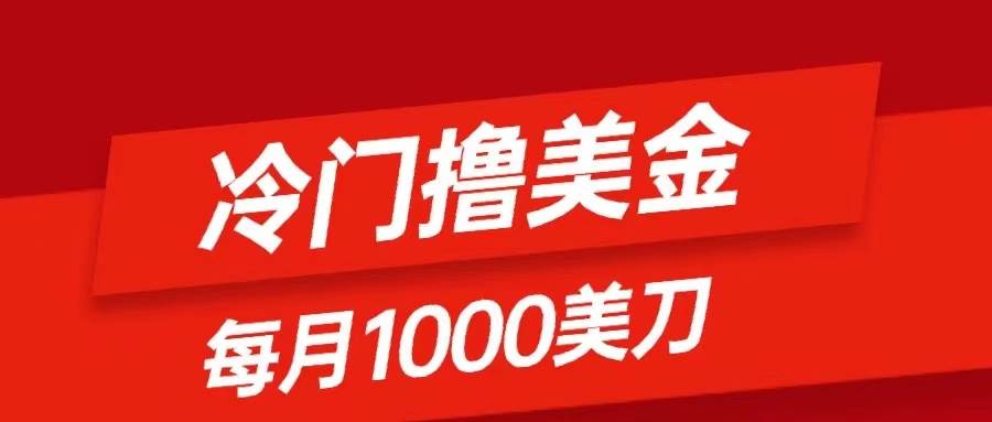 冷门撸美金项目：只需无脑发帖子，每月1000刀，小白轻松掌握-智宝网创