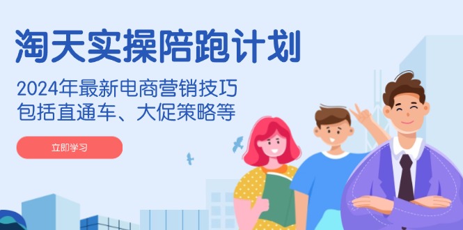 淘天实操陪跑计划，2024年最新电商营销技巧，包括直通车、大促策略等-智宝网创