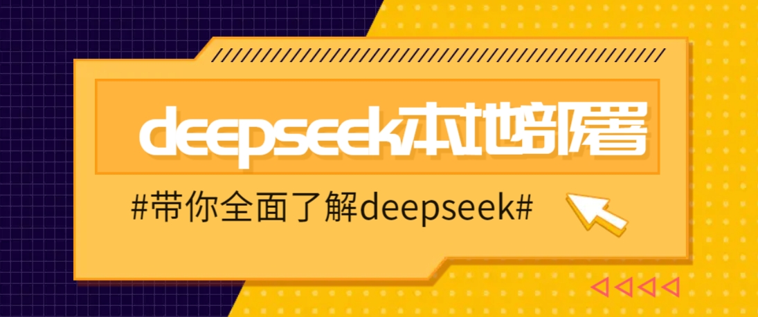 .DeepSeek本地部署详细教程，轻松将deepseek部署到你的电脑上-智宝网创
