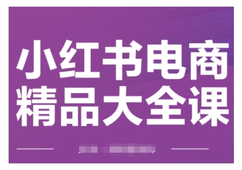 小红书电商精品大全课，快速掌握小红书运营技巧，实现精准引流与爆单目标，轻松玩转小红书电商(更新2月)-智宝网创